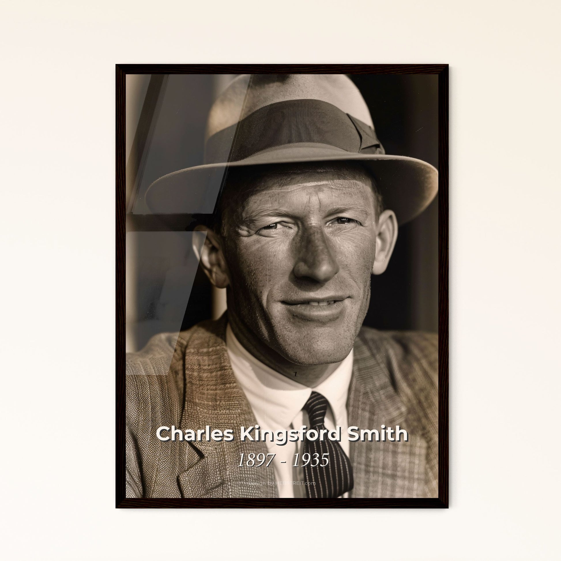 Charles Kingsford Smith: Pioneering Aviator Portrait - Ultra-Realistic Print, Framed or Aluminum, Perfect for Home Decor Gift!