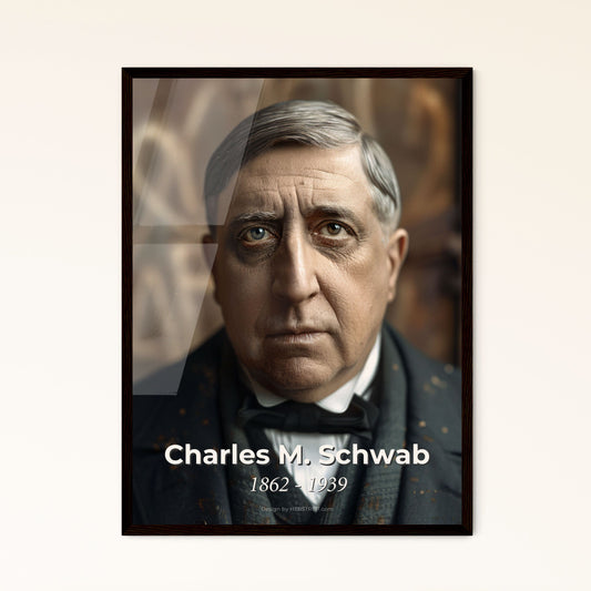Timeless Portrait of Charles M. Schwab: Steel Titan & Visionary - High-Quality Art Print for Home Decor & Gifting Elegance