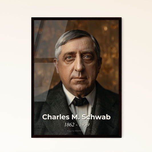 Timeless Portrait of Charles M. Schwab: Icon of American Industry – A Majestic Print for Home Decor or Unique Gifting