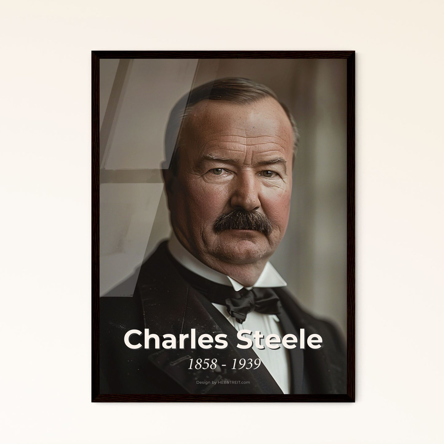 Charles Steele: A 20th Century Visionary - Iconic Investment Banker Portrait, Cinematic Elegance for Your Home Décor Collection