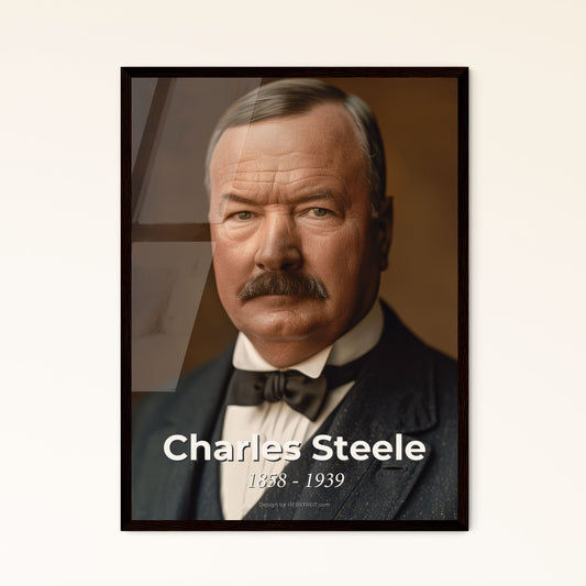 Charles Steele: A Pioneering American Banker - Cinematic Portrait Print for Timeless Home Decor & Luxurious Gifting Options