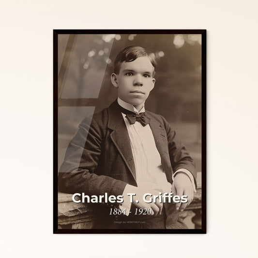 Stunning Charles T. Griffes Portrait: Timeless Impressionist Composer Art for Elegant Home Décor - Available in Prints & Frames