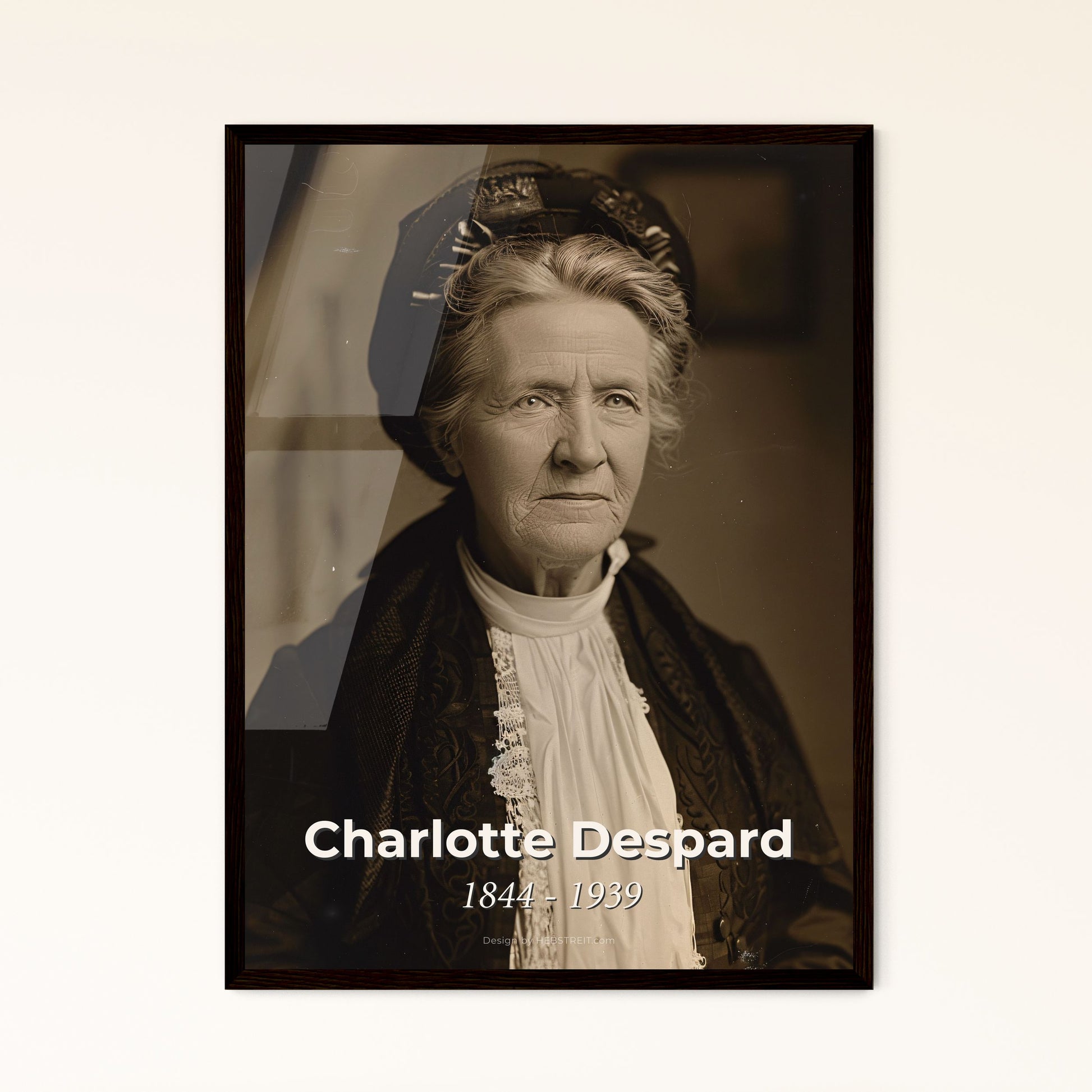 Charlotte Despard: Celebrated British Educator & Activist - Timeless Portrait in Sepia - Perfect for Home Decor & Gifting