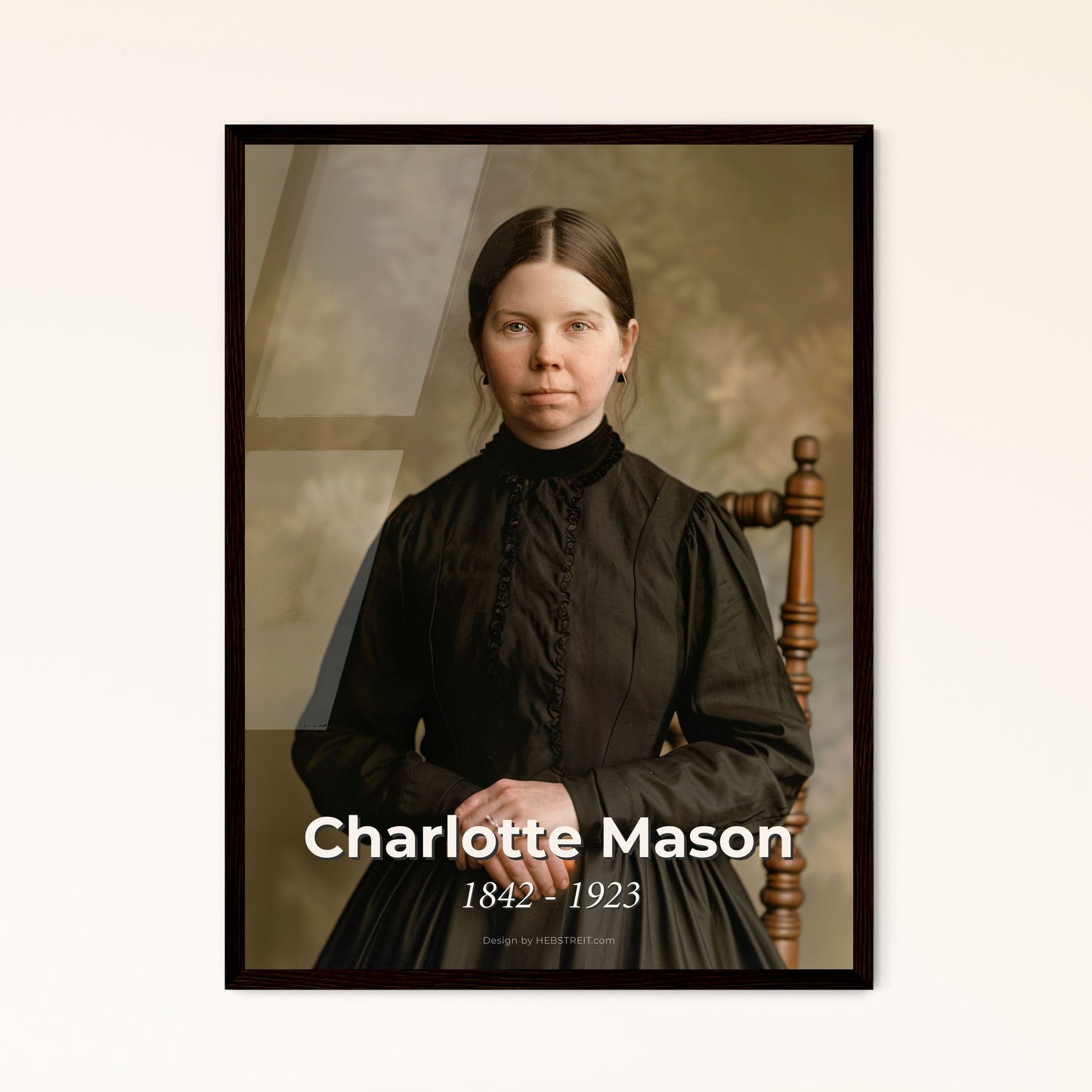 Charlotte Mason: Timeless Educator - Inspiring Living Books & Narration, Artfully Captured in Sepia-Toned Elegance