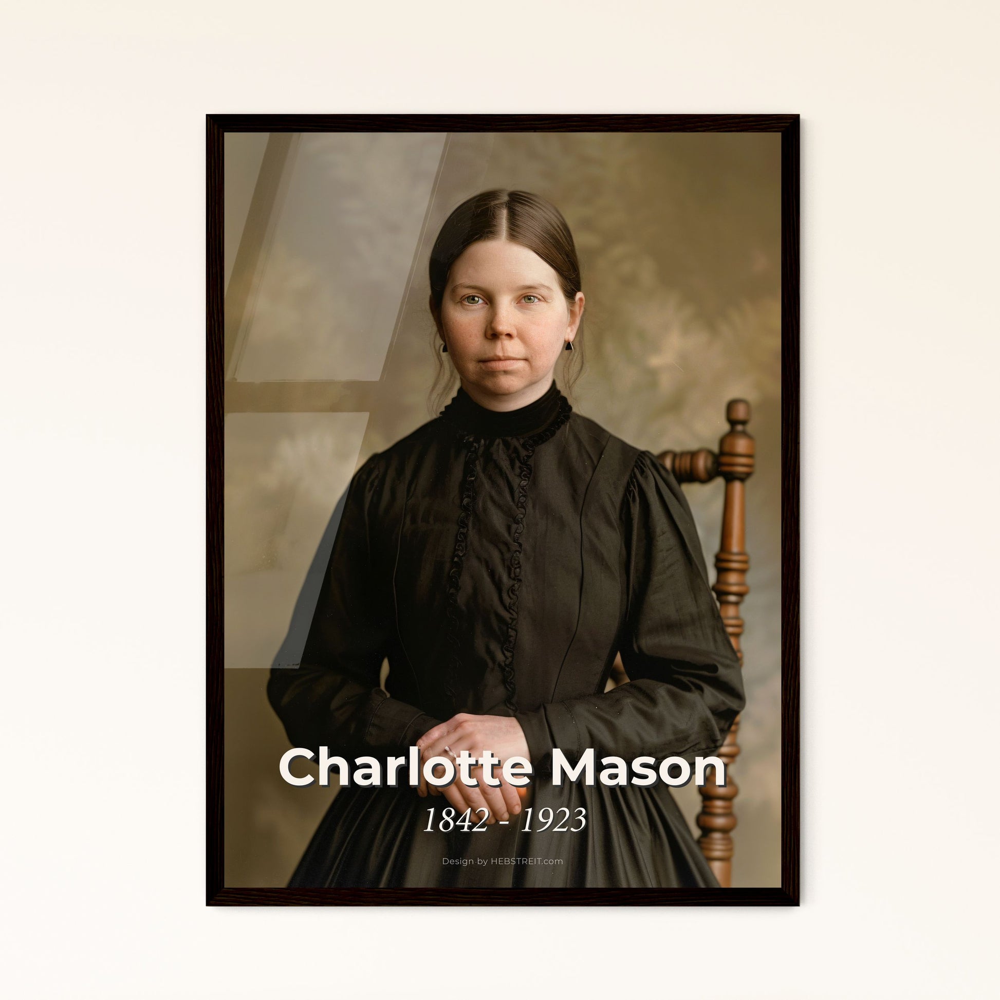 Charlotte Mason: Timeless Educator - Inspiring Living Books & Narration, Artfully Captured in Sepia-Toned Elegance