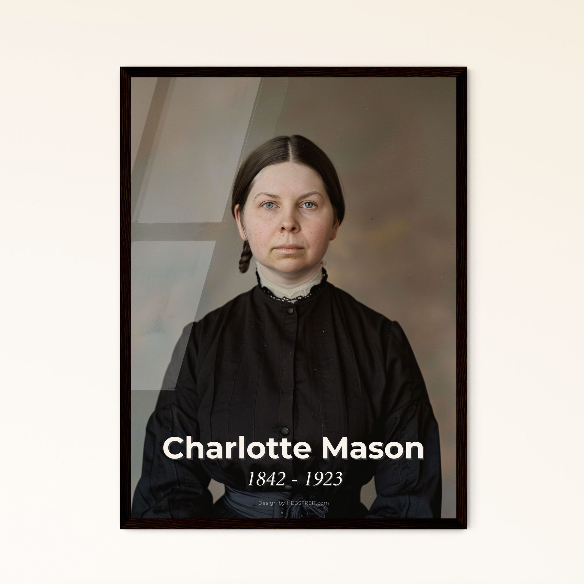 Charlotte Mason: A Timeless Portrait of Education Pioneer - Embrace Living Books & Narration in Stunning Monochrome Art