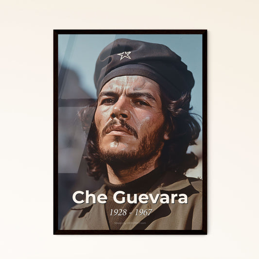 Che Guevara: Iconic Revolutionary Portrait | Authentic Ultrarealistic Art Print in Sepia | Perfect for Home Decor & Gifts