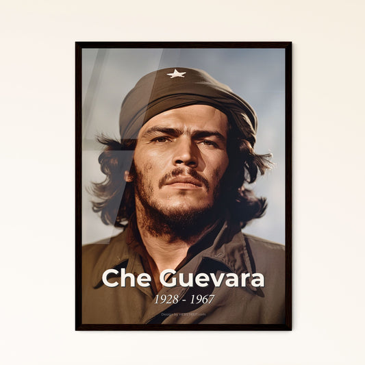 Che Guevara: Iconic Portrait of Revolutionary Spirit - Cinematic Art Print for Home Decor, Framed or Aluminum Options Available