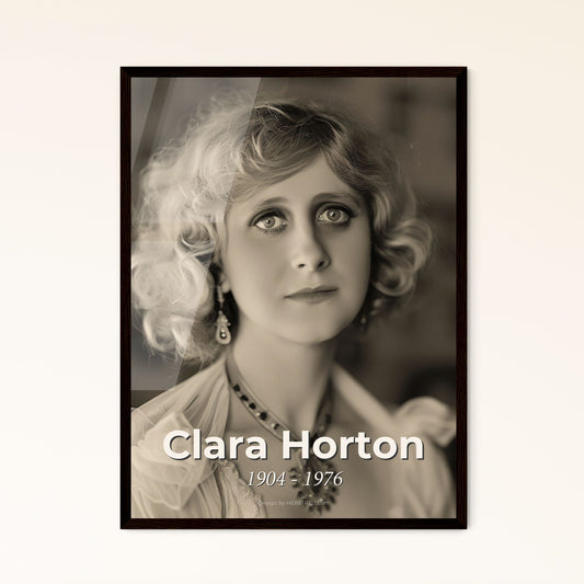 Clara Horton: Timeless Flapper Icon - Stunning Cinematic Portrait in Rustic Charm, Perfect for Home Decor & Gifting Delight