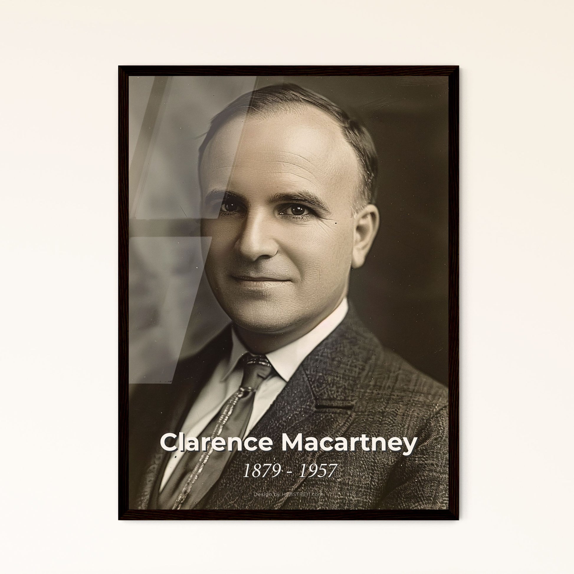 Clarence Macartney: Iconic 20th Century Presbyterian Preacher, Stunning Ultrarealistic Portrait, Perfect for Home Decor & Gifting