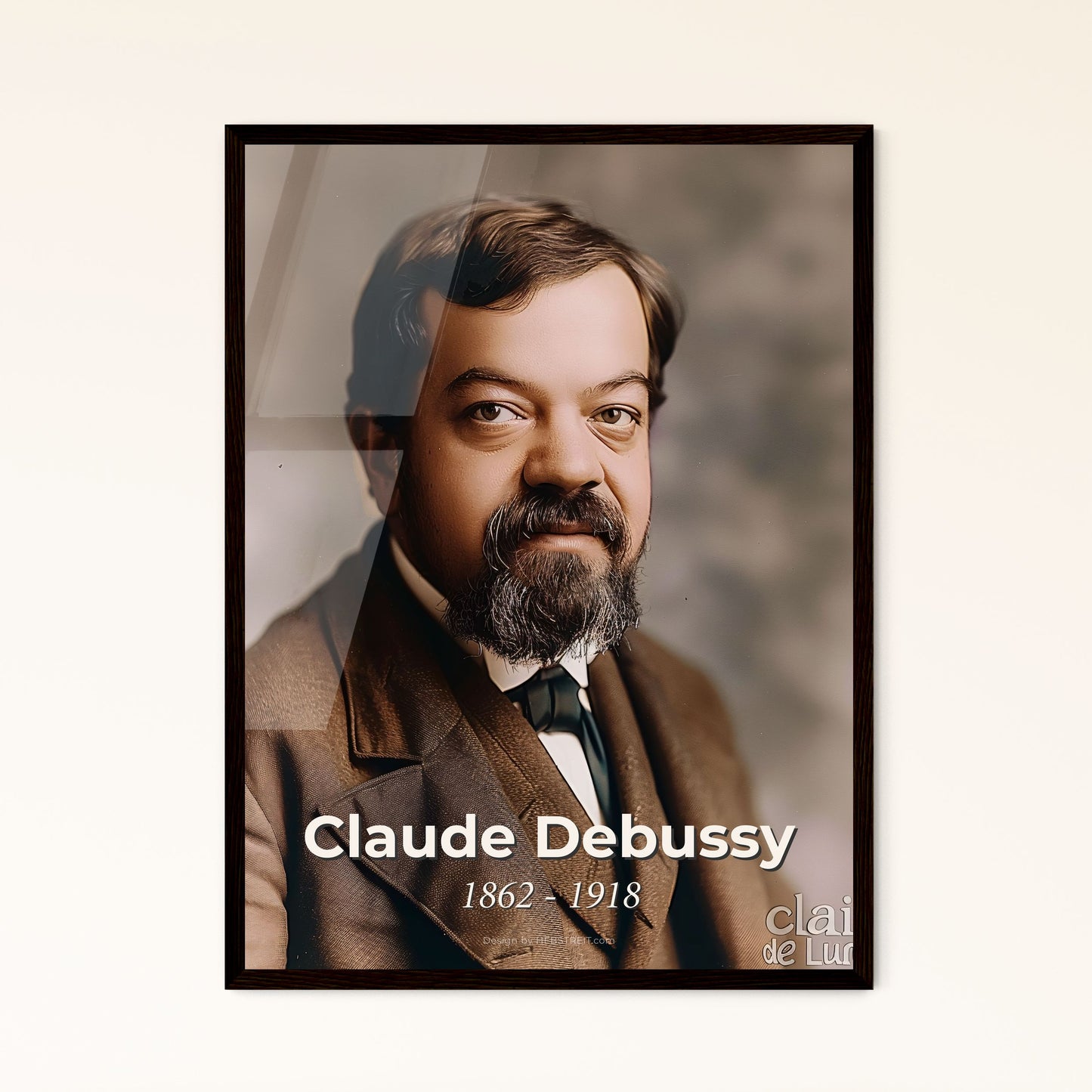 Claude Debussy: Timeless Portrait of the Impressionist Master - High-Quality Art Print for Elegant Home Decor & Unique Gifts