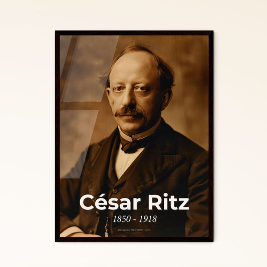 César Ritz: The King of Hoteliers - Timeless Portrait in Cinematic Style, Perfect for Elegant Home Décor & Thoughtful Gifting