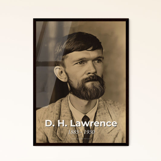 D.H. Lawrence: A Cinematic Portrait of Intensity and Authenticity - Premium Art Print for Home Decor & Gift-Giving