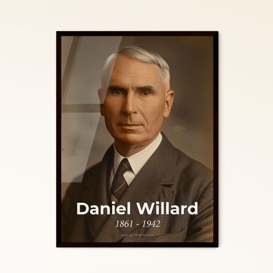 Daniel Willard: Celebrated American Railway Executive - Timeless Portrait in Cinematic Style for Elegant Home Décor