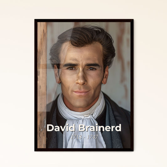 David Brainerd: Inspirational Portrait of the American Missionary, Captured in Cinematic Sepia - Perfect for Home Decor!