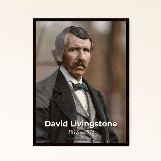 David Livingstone: Iconic Portrait of the Pioneering Missionary & Explorer in Sepia Tones - Elevate Your Space with Timeless Art