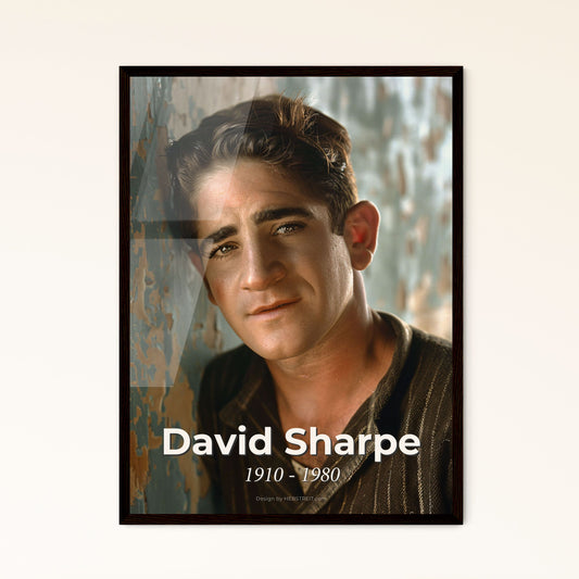 Iconic Portrait of David Sharpe (1910-1980): Legendary American Stuntman & Actor - Cinematic Art Print for Home Décor