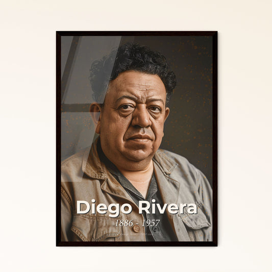 Diego Rivera (1886-1957) - Celebrated Mexican Muralist - Stunning Ultrarealistic Portrait Print for Home Décor & Gifting