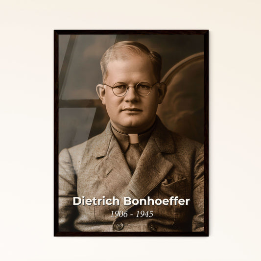 Timeless Legacy: Dietrich Bonhoeffer - The Authentic Martyr in Monochrome Elegance, Perfect for Home Decor & Thoughtful Gifts