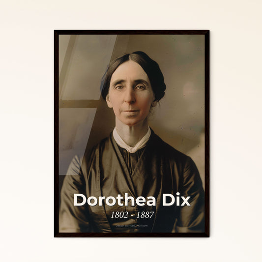 Timeless Tribute to Dorothea Dix: Iconic Portrait of a Pioneering Advocate for Mental Health Reform – Stunning Art for Your Space