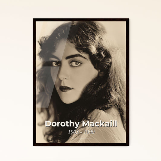 Exquisite Portrait of Dorothy Mackaill: Iconic British-American Flapper Star – Timeless Art Print for Chic Home Décor