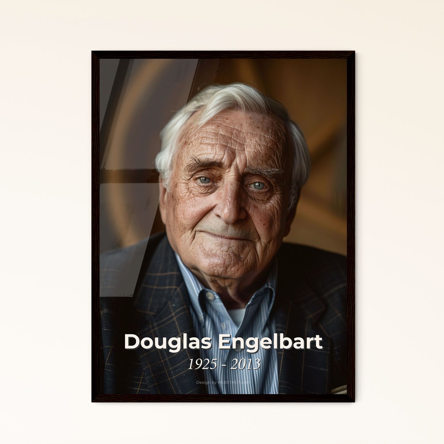 Douglas Engelbart (1925-2013): Innovator of the Computer Mouse - Stunning Monochrome Portrait for Timeless Home Décor