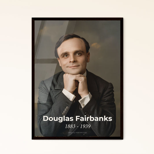 Douglas Fairbanks: Legendary Swashbuckler - Stunning Monochrome Print for Home Décor, Framed or Aluminum Options Available!