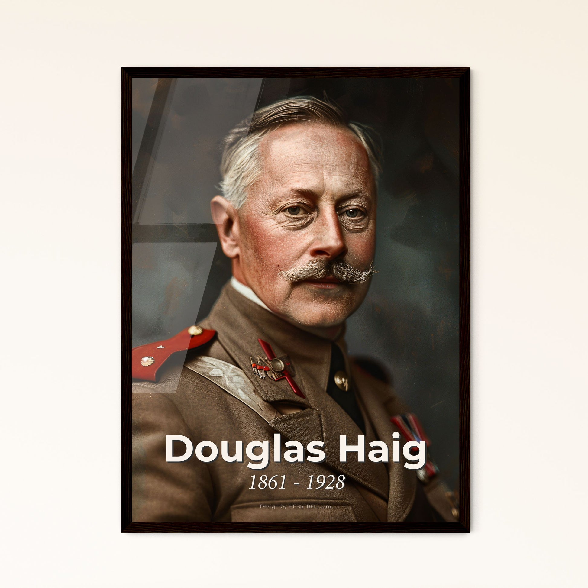 Douglas Haig: Iconic Portrait of a WWI British Field Marshal - Exquisite Monochrome Art Print for Elegant Home Décor