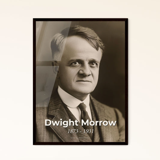 Dwight Morrow: A Vintage Tribute to an American Diplomat - Elegant Portrait Print for Home Decor in Premium Finishes