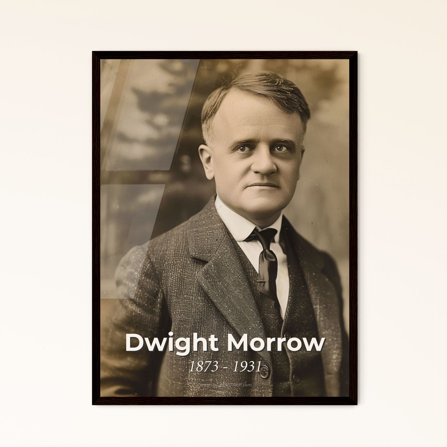 Authentic Portrait of Dwight Morrow (1873-1931): Iconic Banker & Diplomat - Cinematic Art Print for Distinguished Home Decor