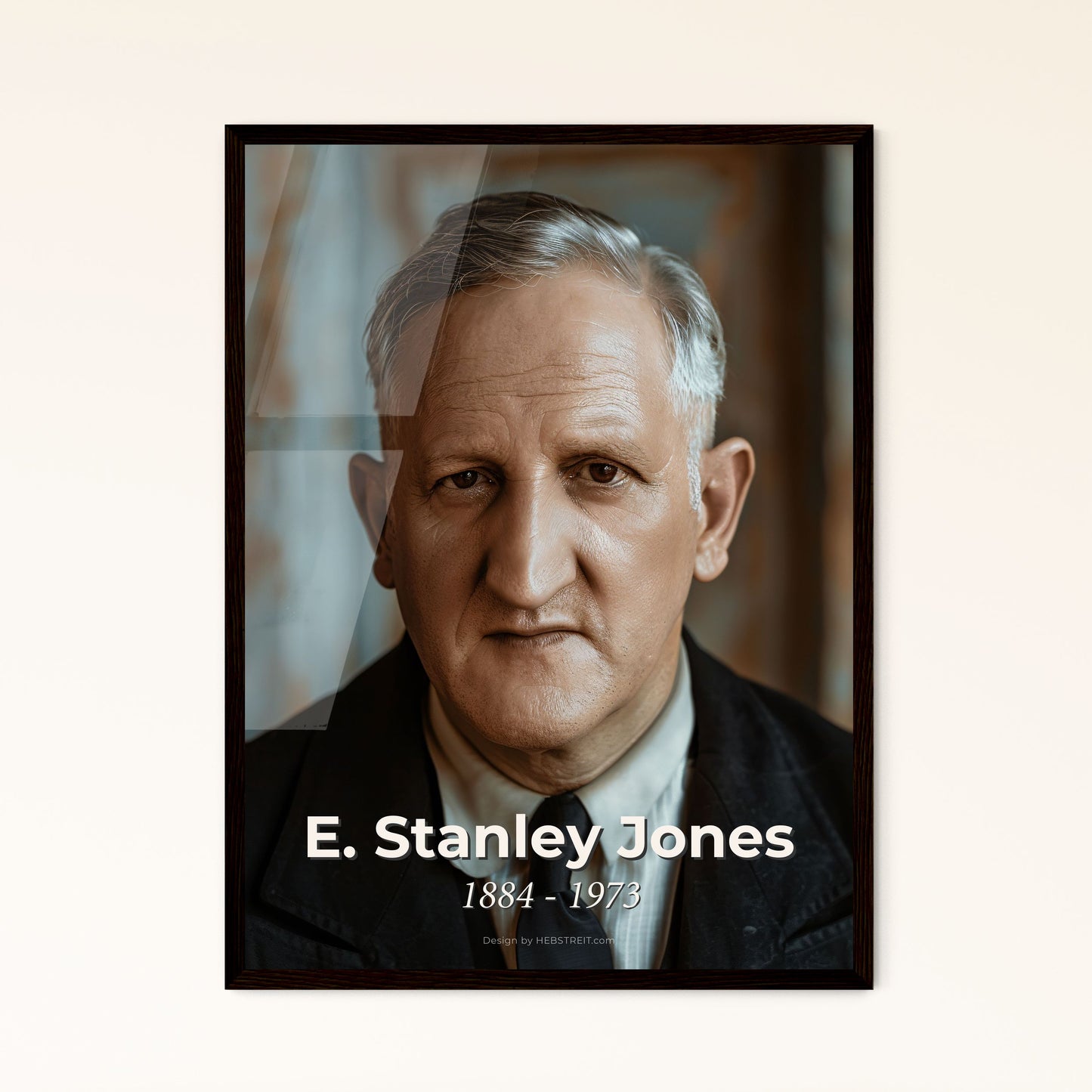 E. Stanley Jones: Visionary American Missionary to India—Cinematic Portrait in Sepia, Ideal for Home Decor & Thoughtful Gifting