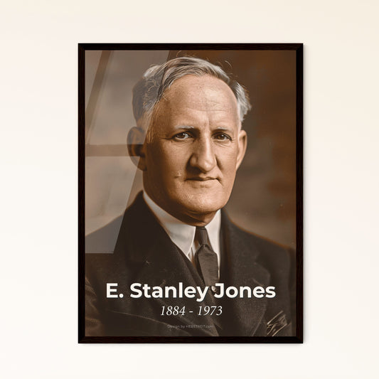 Timeless Icon: E. Stanley Jones - Visionary Missionary & Interfaith Leader in a Stunning Cinematic Portrait - Perfect for Home Decor