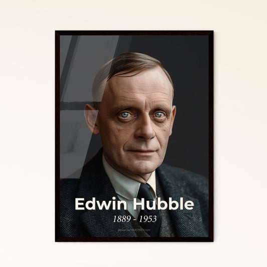 Edwin Hubble: Visionary Astronomer Capturing the Cosmos - Stunning Ultra-Realistic Art Print for Your Home or Gift