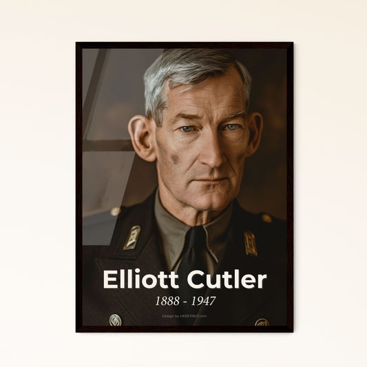 Elliott Cutler: Pioneering American Heart Surgeon - Timeless Monochromatic Elegance for Your Home Decor Collection