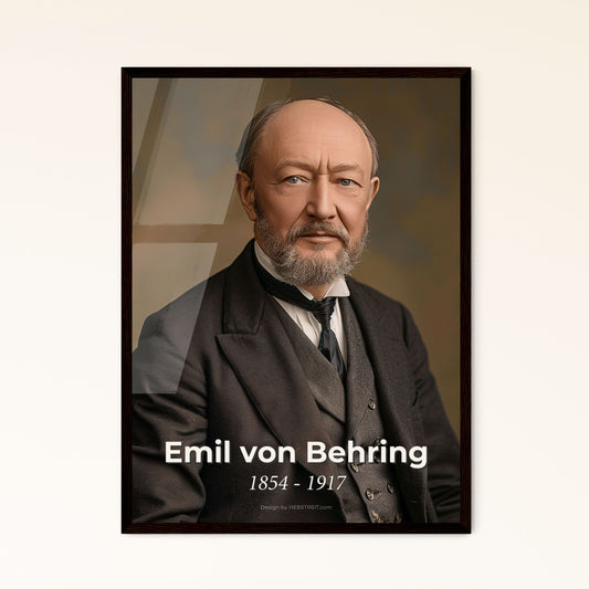 Emil von Behring: The Hero Who Conquered Diphtheria - Stunning Ultrarealistic Portrait for Timeless Home Decor