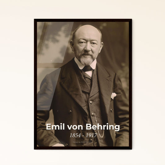 Emil von Behring: Pioneering Physiologist & Diphtheria Antitoxin Developer - Stunning Ultra-Realistic Art Print for Home Décor