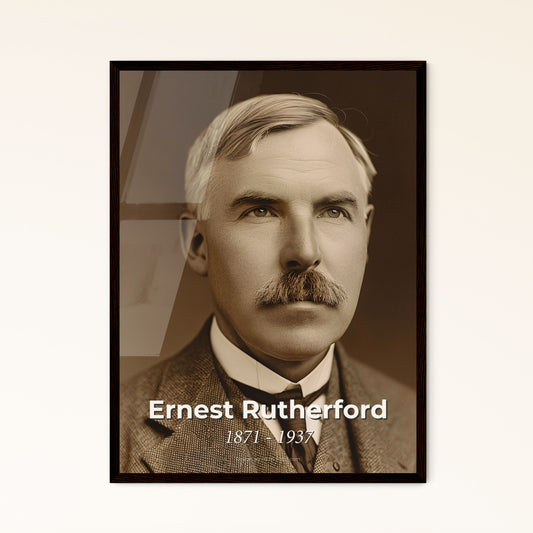 Timeless Portrait of Ernest Rutherford: Father of Nuclear Physics – A Stunning Print for Home Décor or Thoughtful Gifting