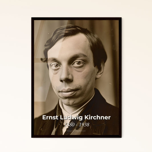 Ernst Ludwig Kirchner 1880-1938: Iconic Expressionist Portrait - Premium Print, Framed Art, or Aluminum Décor for Timeless Elegance