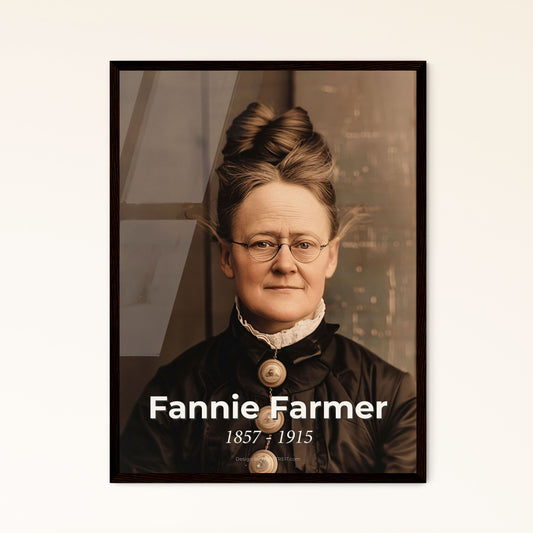 Fannie Farmer: Trailblazing Cookbook Author & Culinary Pioneer - Vintage Cinematic Portrait for Timeless Home Decor