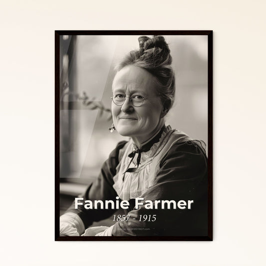 Fannie Farmer: Pioneering Culinary Visionary (1857-1915) - A Stunning Portrait in High Contrast & Sepia, Perfect for Elegant Decor