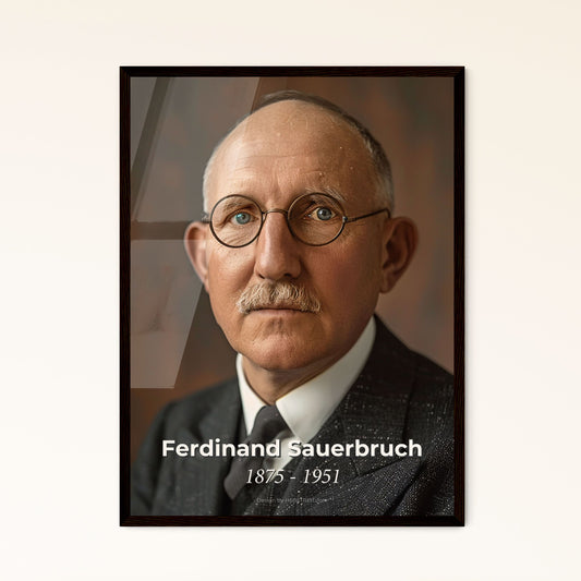 Ferdinand Sauerbruch: Pioneering German Surgeon - Stunning Cinematic Print with Rustic Elegance for Home Decor & Gifting
