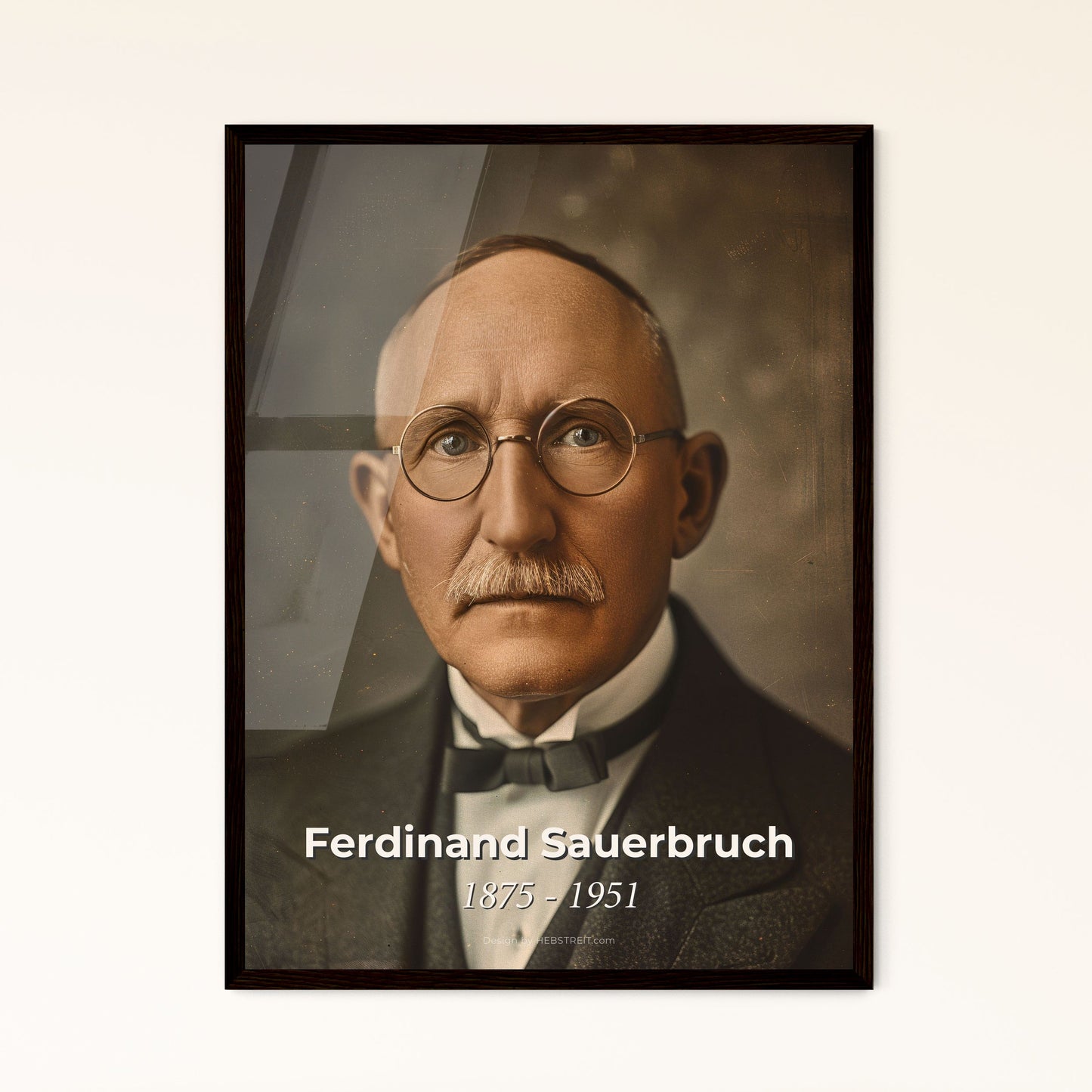 Ferdinand Sauerbruch: Pioneering Thoracic Surgeon - Cinematic Portrait in Monochrome, Perfect for Home Decor & Unique Gifts