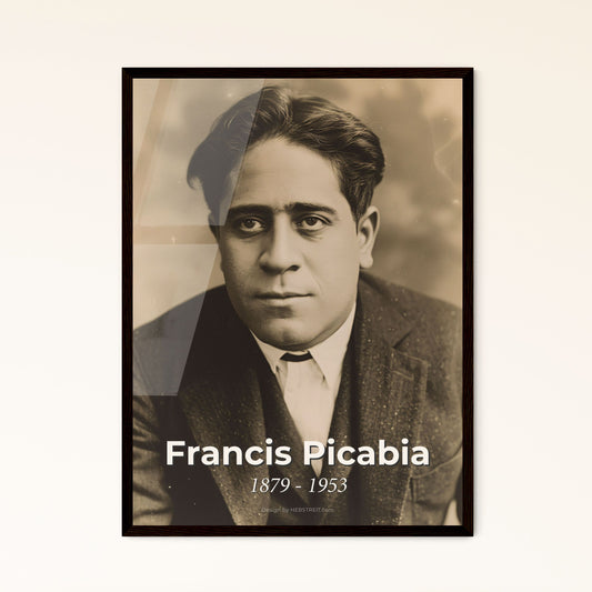 Francis Picabia: Celebrating a Dada Pioneer - Stunning Monochromatic Print with Sepia Touch for Timeless Home Elegance