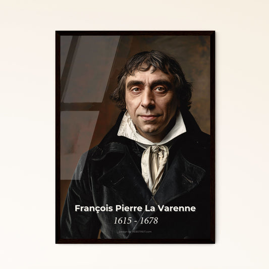 François Pierre La Varenne: Icon of French Haute Cuisine - Ultrarich Portrait Print for Sophisticated Home Décor & Gifts