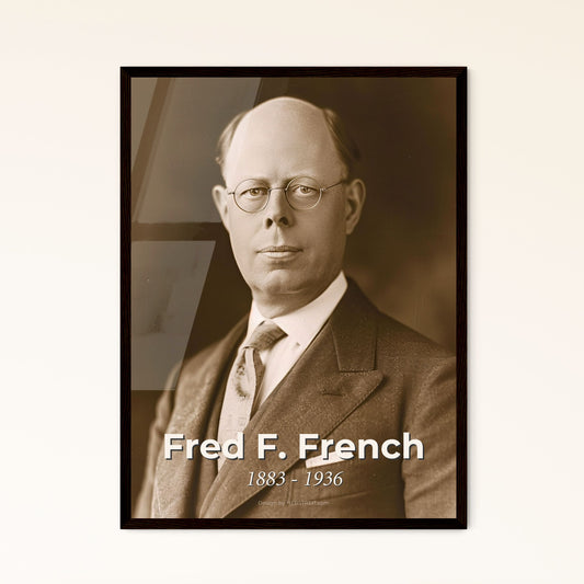 Fred F. French (1883-1936): Visionary Urban Developer of Tudor City, Captured in Cinematic Elegance - Ideal for Home Décor