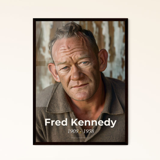 Fred Kennedy: The Iconic Stuntman of the ‘50s - Monochromatic Tribute Print - Perfect for Home Decor or Gift Giving