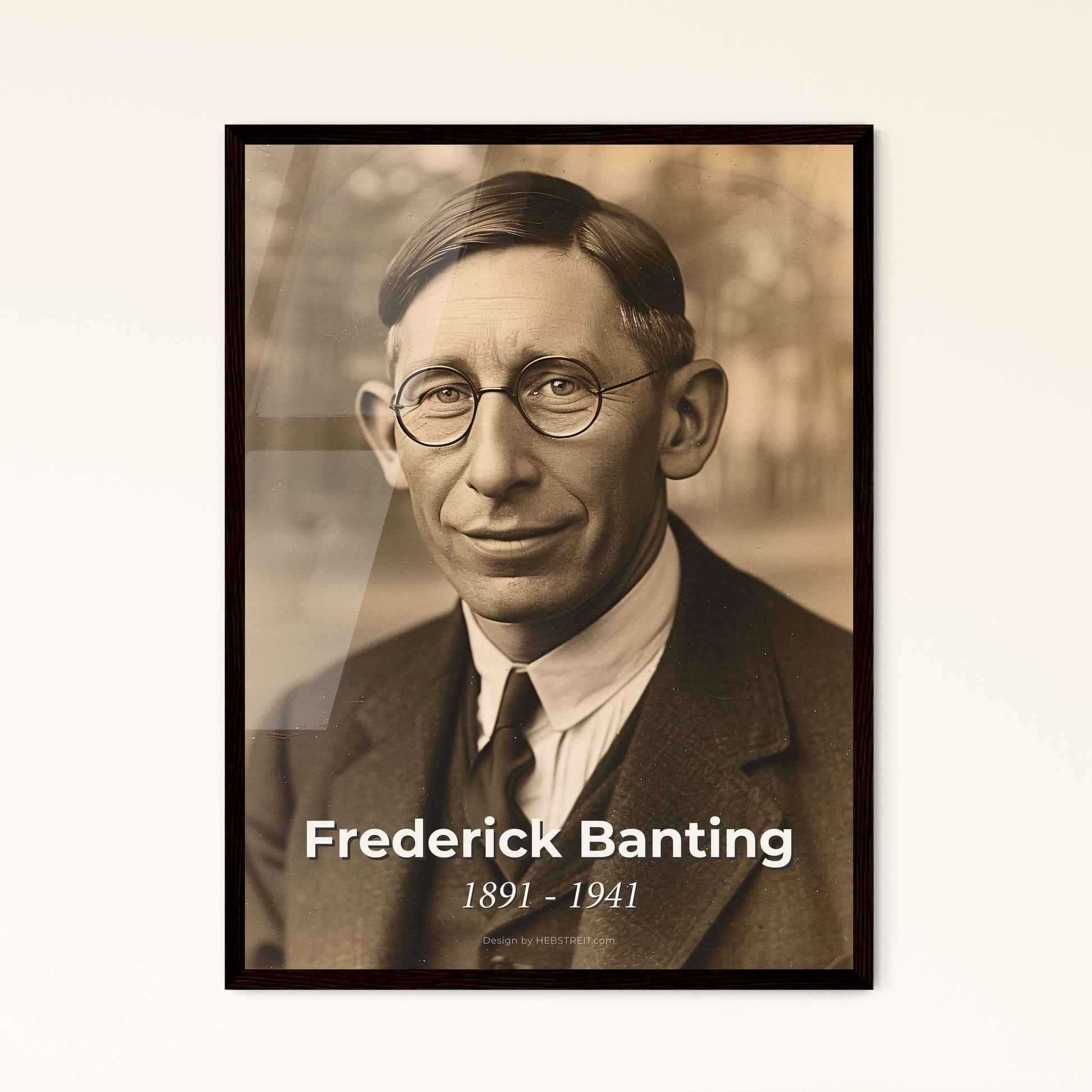 Celebrating Frederick Banting: A Tribute to the Co-Discoverer of Insulin - Exquisite Art Print for Home Decor & Gifting