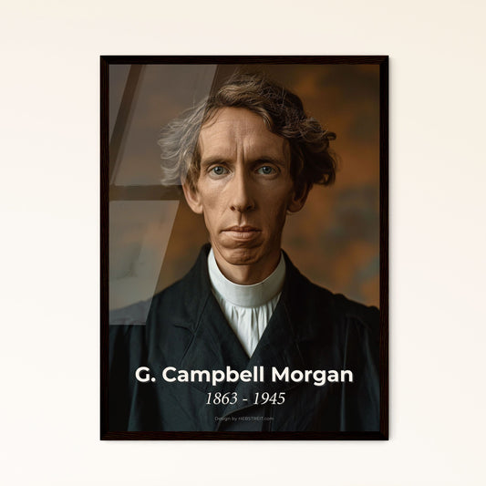 Vintage Elegance: G. Campbell Morgan Portrait - A Timeless Tribute to a Legendary Preacher in Monochrome Artistry