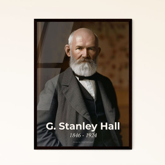 Timeless Legacy of G. Stanley Hall: Iconic Portrait of the Father of Child Psychology - Elegant Art for Inspired Spaces