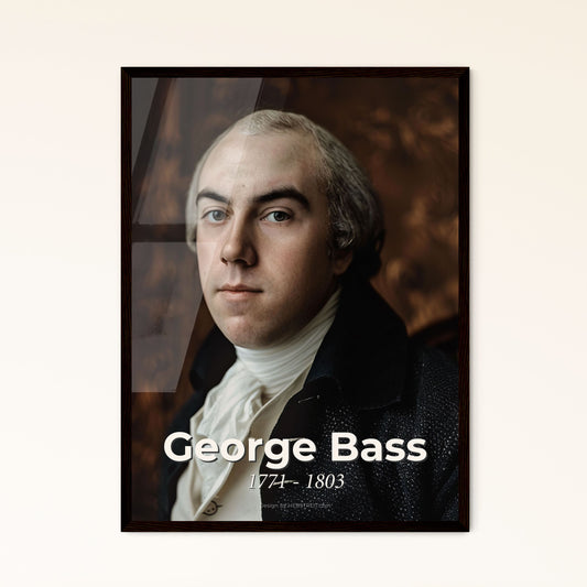 Timeless Portrait of George Bass: Iconic British Explorer of Australia - Stunning Ultrarealistic Print for Home Decor